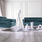 Civellutino Teal Velvet-Like Sofa Collection