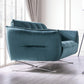 Civellutino Teal Velvet-Like Sofa Collection