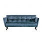 Civellutino Teal Velvet-Like Sofa Collection