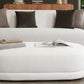 Fox Bench White Performance Fabric