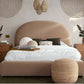 Fox Camel Velvet King Platform Bed