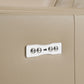 Frazier Modern Tan Leather Power Sectional