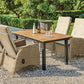 Mackay 7 Pc Outdoor Dining Set GM-2001 - Butterfly Leaf