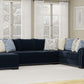 Harley Sectional - Barcelona Navy Fabric