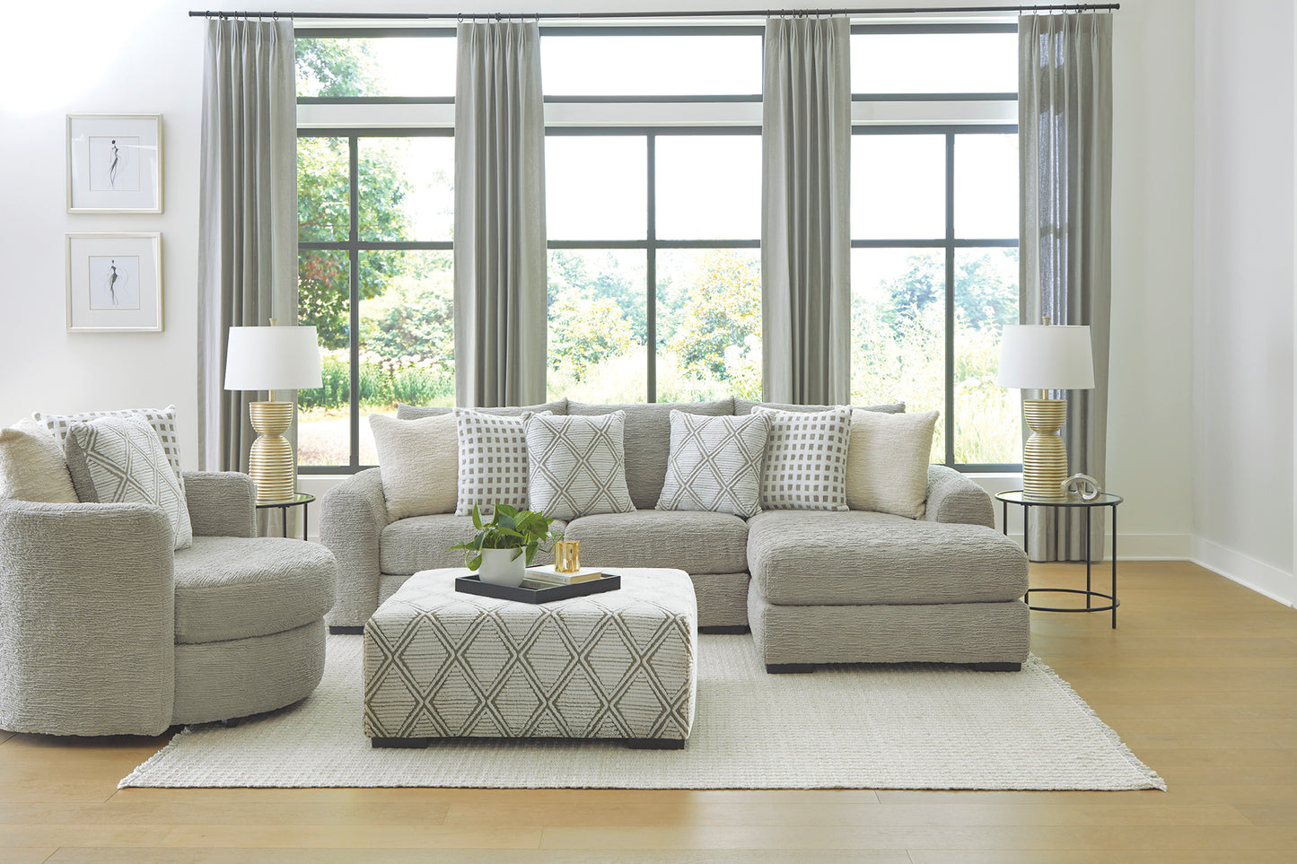 Haven Sofa + Chaise by Home Source