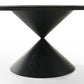 Haven 7 Pc 59" Round Ebony Black Pedestal Dining Set