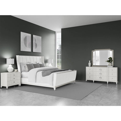 Hepburn 4 Pc Platinum Drift King Bedroom Set