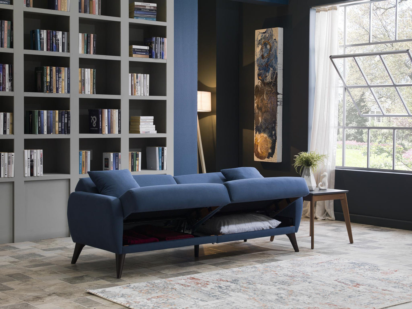 Bellona Flexy Sofa in a Box Zigana Indigo Blue