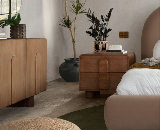 Indigo Honey Nightstand by Diamond Sofa