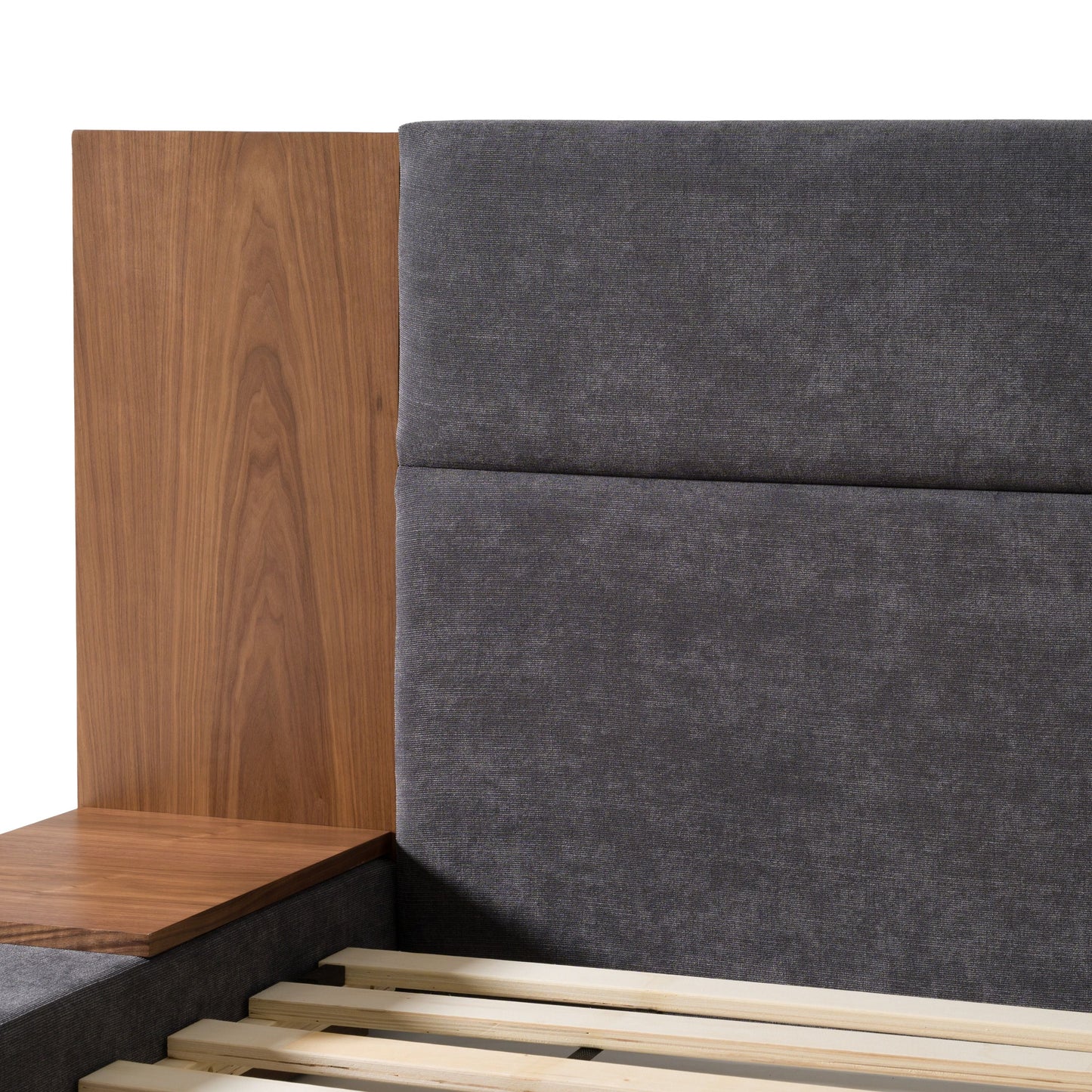 Jagger Modern Dark Grey & Walnut 5 Pc Bedroom Set