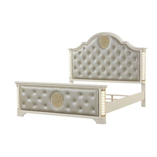 Jasmine Bedroom Collection Beige Finish