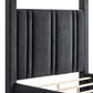 Jayla Black Velvet Canopy Bed