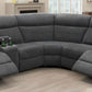 Kerman 3 Pc Gray Motion Sectional
