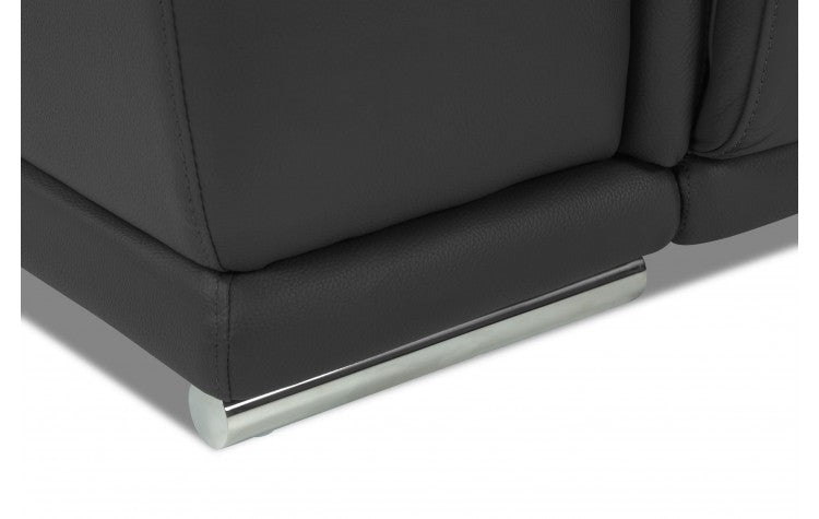 Global United 9762 Black 3 Pc Sofa Set