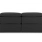 Global United 9762 Black 3 Pc Sofa Set