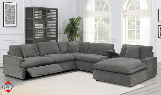Kian USA 194 Grey Dove Polyester Sectional