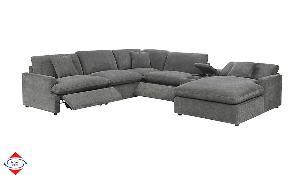 Seccional Kian USA 194 Gris Paloma Poliester