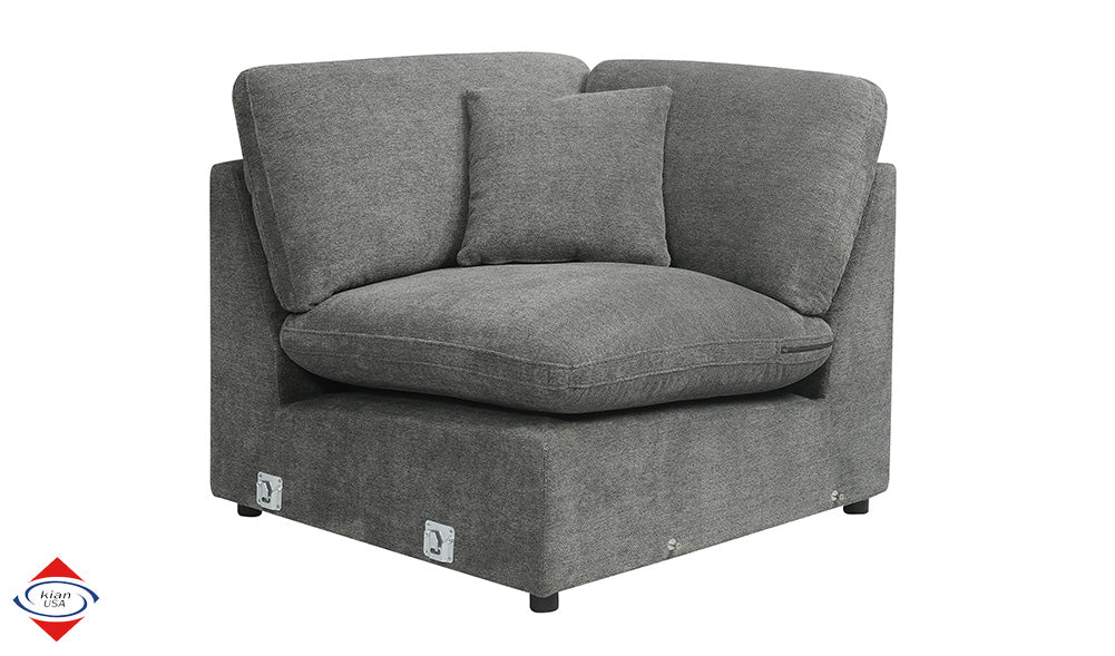 Seccional Kian USA 194 Gris Paloma Poliester