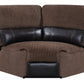 Kian USA 55 Two Tone Brown Sectional