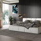 Modrest Lamont - Modern Cream Fabric Bed