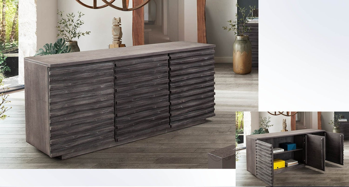 Landscape Sideboard Espresso Gray Acacia