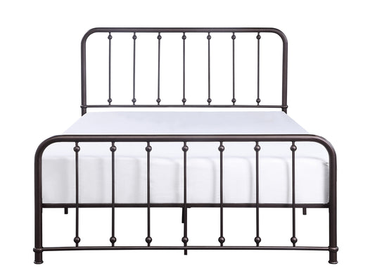 Larkspur Queen Metal Bed - Antique Bronze