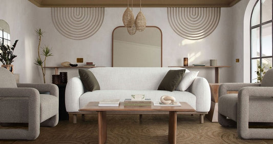 Larson Barley Fabric Sofa by Diamond Sofa