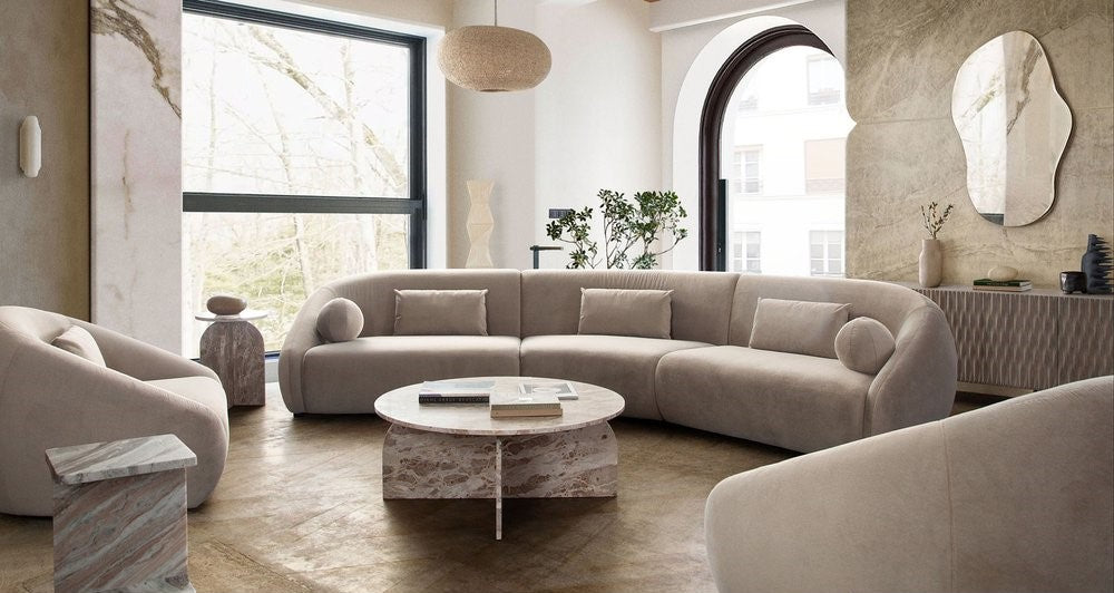 Lena Fawn Alpaca 3 Pc Sectional