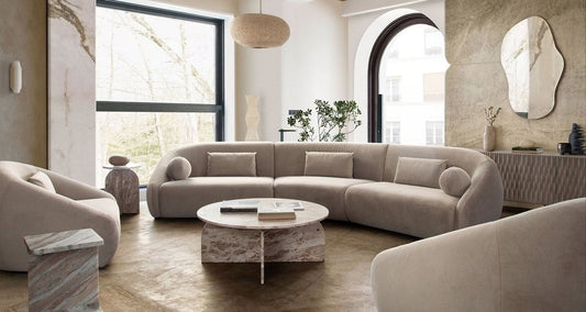 Lena Fawn Alpaca 3 Pc Sectional