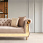 Julia Velvet Sectional Taupe