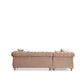Julia Velvet Sectional Taupe