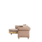 Julia Velvet Sectional Taupe