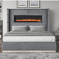 Lizelle King Upholstery Bed - Gray