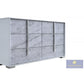 Luna White 4 Pc Bedroom Set - LED Headboard