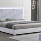 Luna White 4 Pc Bedroom Set - LED Headboard