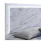 Luna White King 4 Pc Bedroom Set LED Headboard