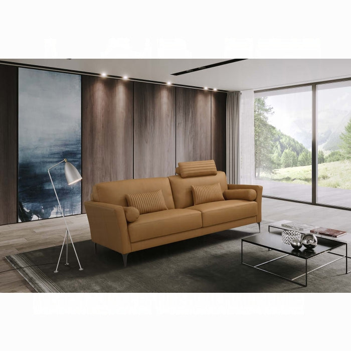 Tussio Saddle Tan Leather Sofa Set