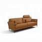 Tussio Saddle Tan Leather Sofa Set