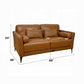 Tussio Saddle Tan Leather Sofa Set