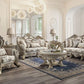Colección de sofás Danae en champán y oro de Acme Furniture