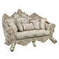 Colección de sofás Danae en champán y oro de Acme Furniture
