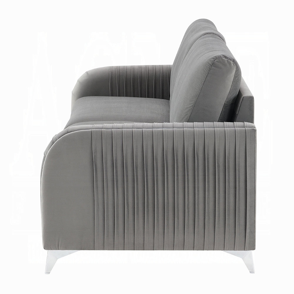 Wenona 2 Pc Velvet Sofa Collection - 2 Colors