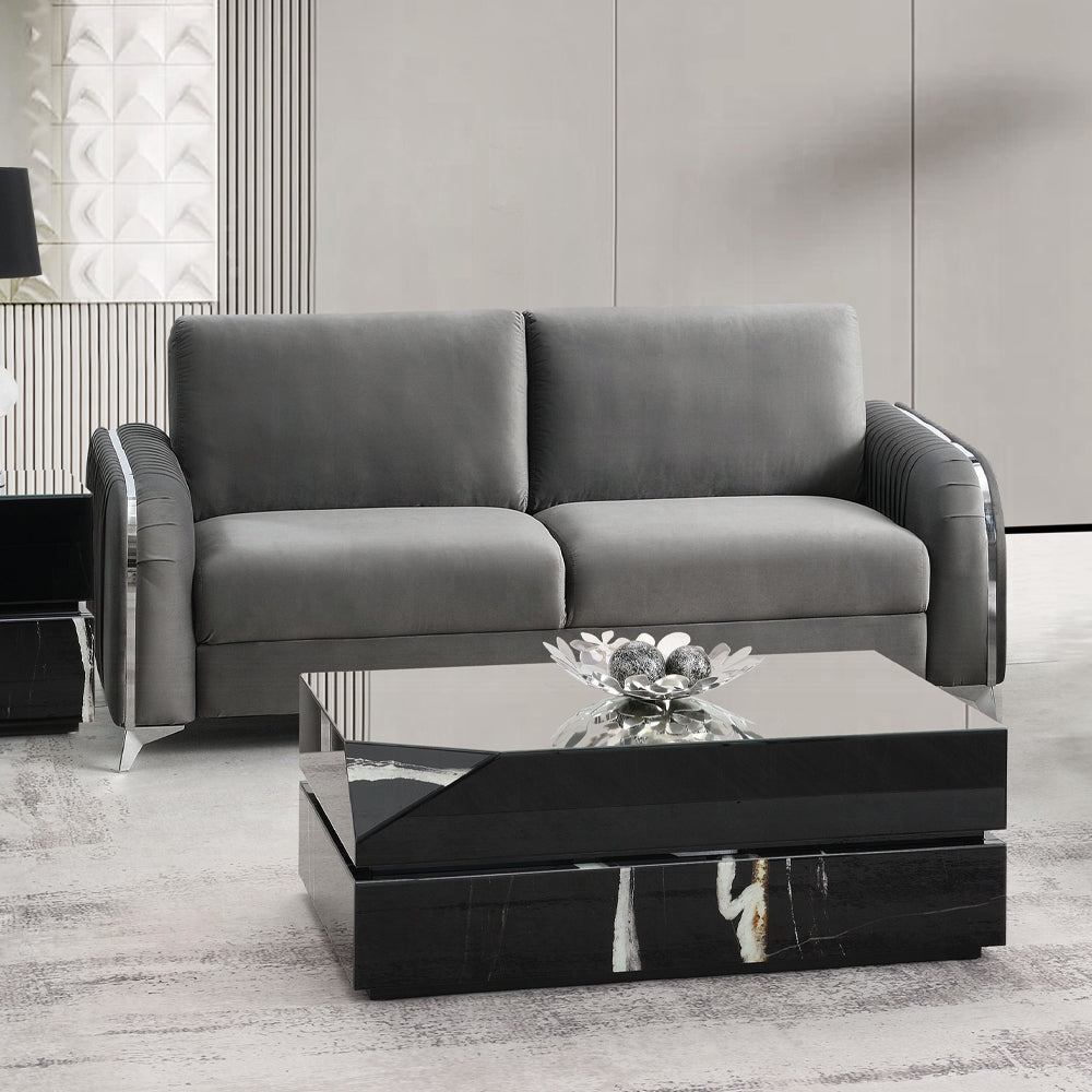Wenona 2 Pc Velvet Sofa Collection - 2 Colors