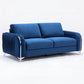Wenona 2 Pc Blue Velvet Sofa Collection