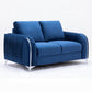 Wenona 2 Pc Blue Velvet Sofa Collection