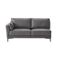 Meka LV02396 Anthracite Leather Sectional