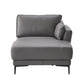 Meka LV02396 Anthracite Leather Sectional