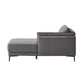 Meka LV02396 Anthracite Leather Sectional