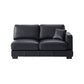 Geralyn Black Leather Sectional Acme LV02397