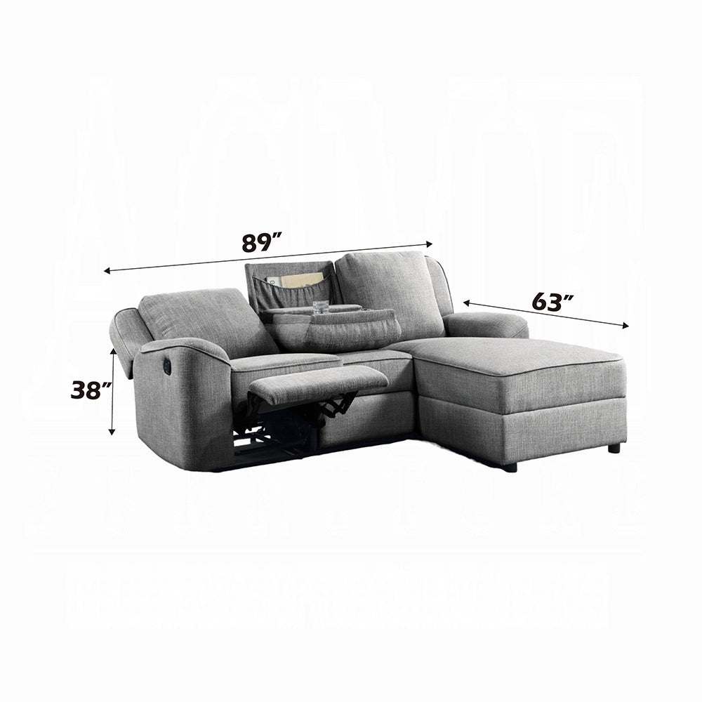 Destiny Sectional w/Drop Down Table LV02567